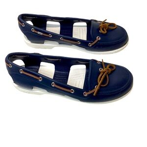 CROCS Beach Line Boat Shoes Size 11W